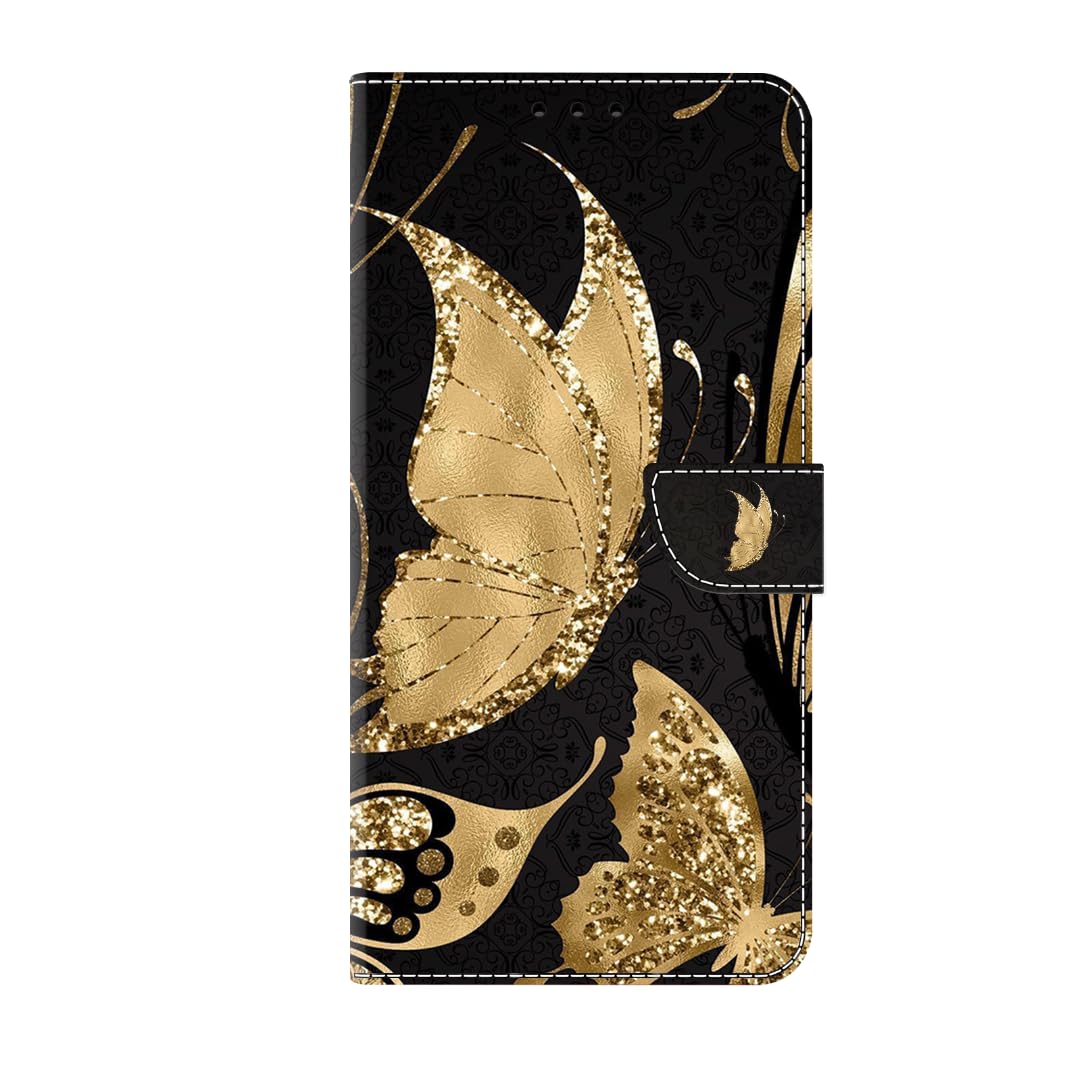 PIXFAB Custodia Portafoglio In Pelle Con Magnete Per Xperia 10 II (6″) – Farfalla Blu - 4