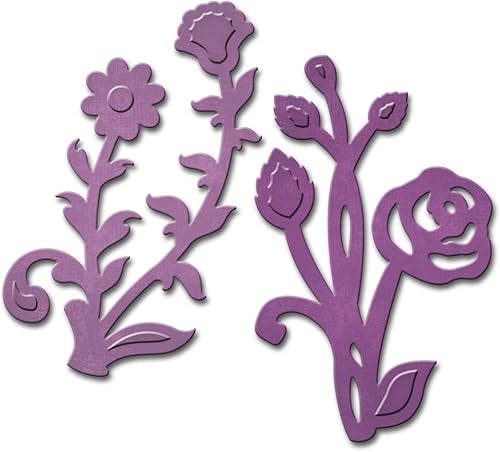 Miniatura 2 de Spellbinders Shapeabilities Die D-Lites, Sentiments 1, Marrón, 393639