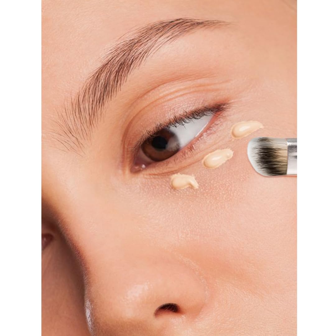 Gleva Mini Angled Under Eye Concealer Makeup Brush, Contour Brush Perfect for Blending Liquid, Nose Contour Brush, Cream or Flawless Powder Cosmetics Brush (Concealer Brush) - Image 7 thumbnail