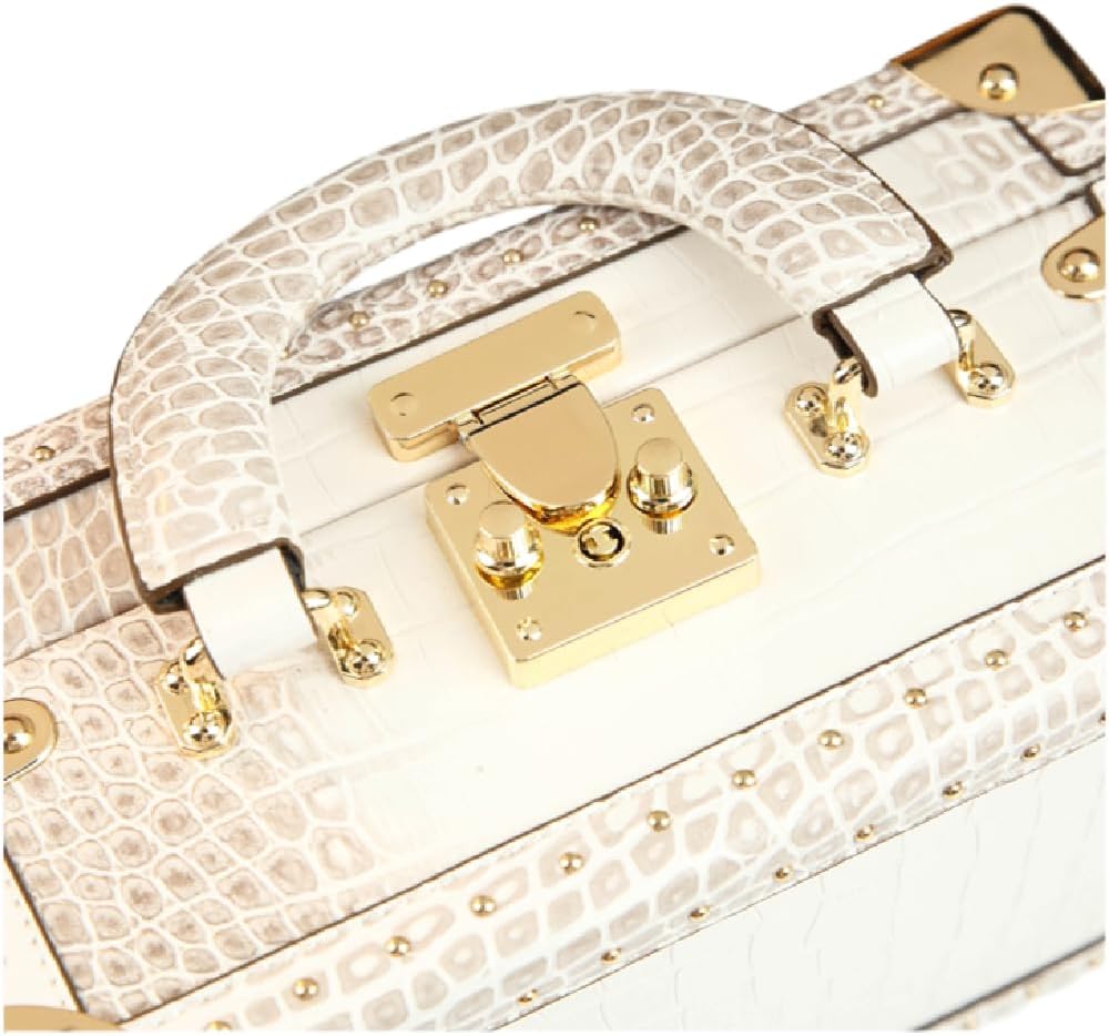 Crocodile Pattern Leather Women Handbags Party Clutch Purses Small Shoulder Crossbody Evening Bags Hard Shaped Box Bags