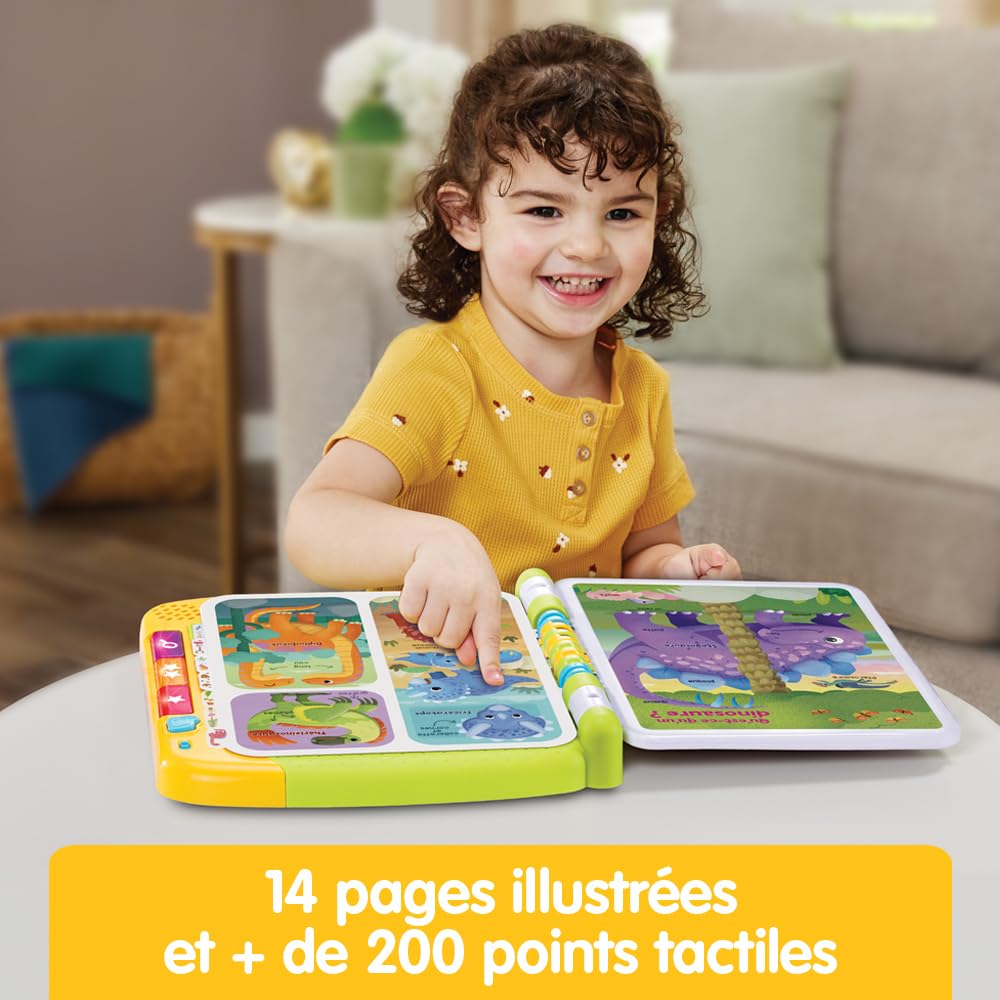 VTech, Mijn tweetalige prentenboek, sprekend prentenboek mijn 100 favoriete plaatsen, geluidsboek, 12 geïllustreerde en interactieve pagina's, educatief speelgoed, cadeau voor kinderen vanaf 18