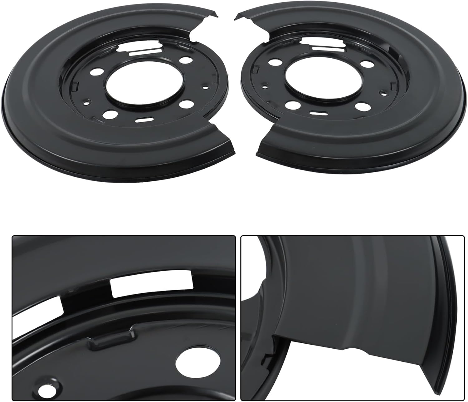 labwork Pair Rear Brake Dust Shield Splash Replacement for Ford Excursion F250 F350 F450 F550 Super Duty Truck 1999-2015 924-212