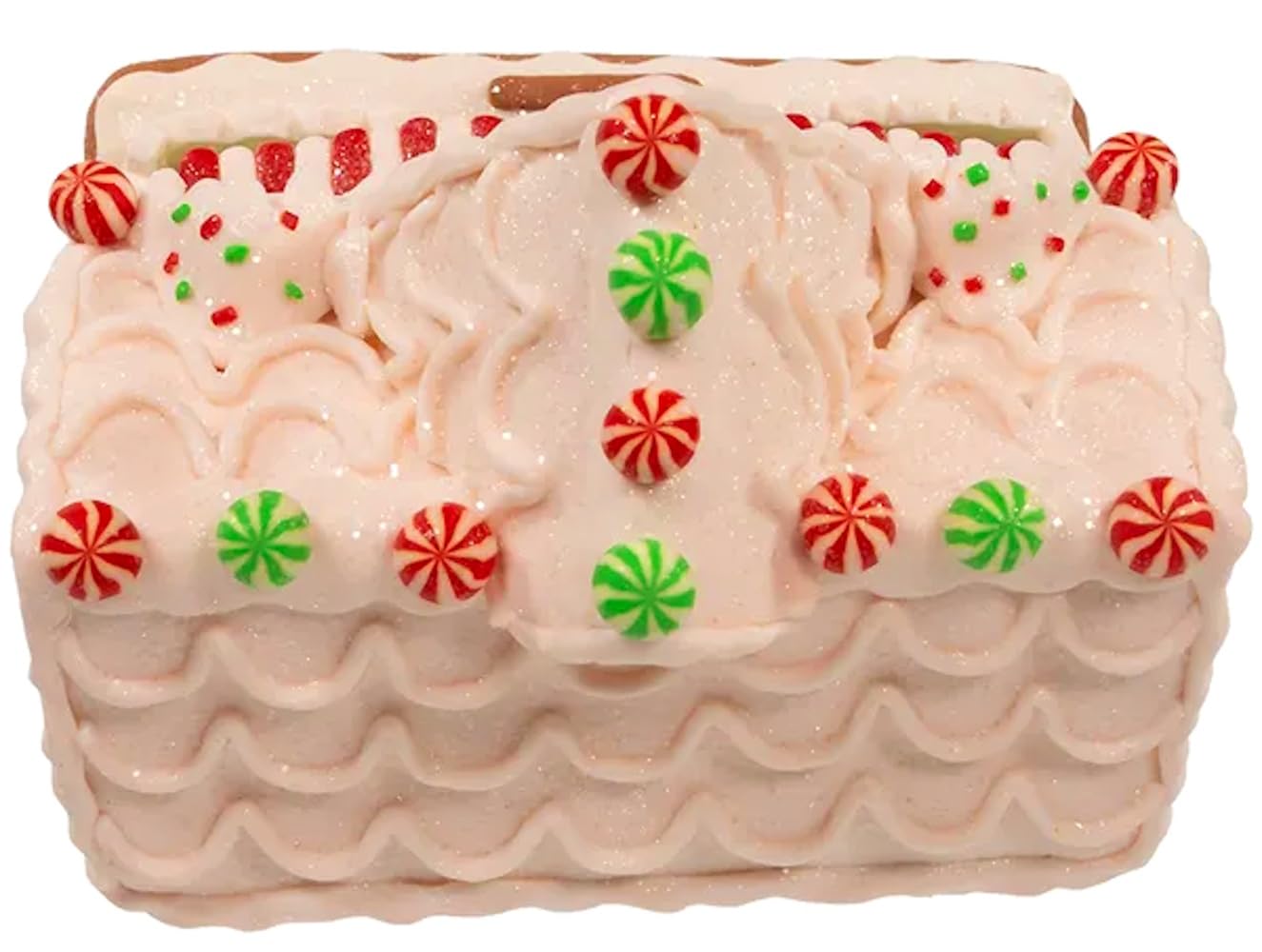 The Bridge Collection Maison en pain d'épices lumineuse de 22,9 cm – Décoration de Noël en pain d'épices – Maison de village de Noël – Village de pain d'épices – Figurine de maison lumineuse