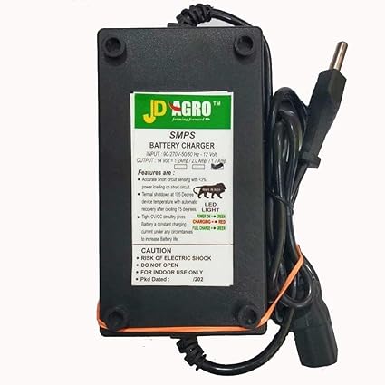 JD AGRO 12 Volt 1.7 Amp Charger for Agriculture Spray Pump and Battery Power Charger (Pack of 1)
