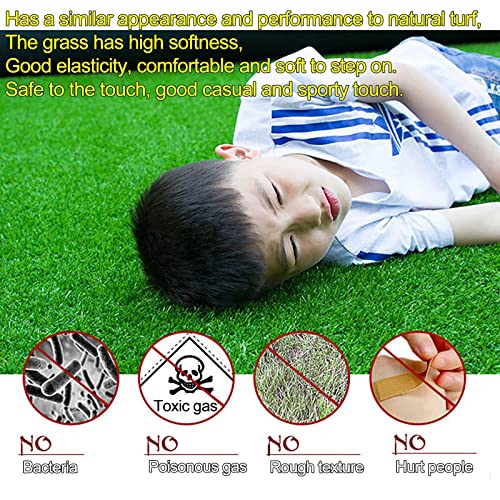 Gazon synthétique drainage rapide et tapis de faux gazon durable - 5