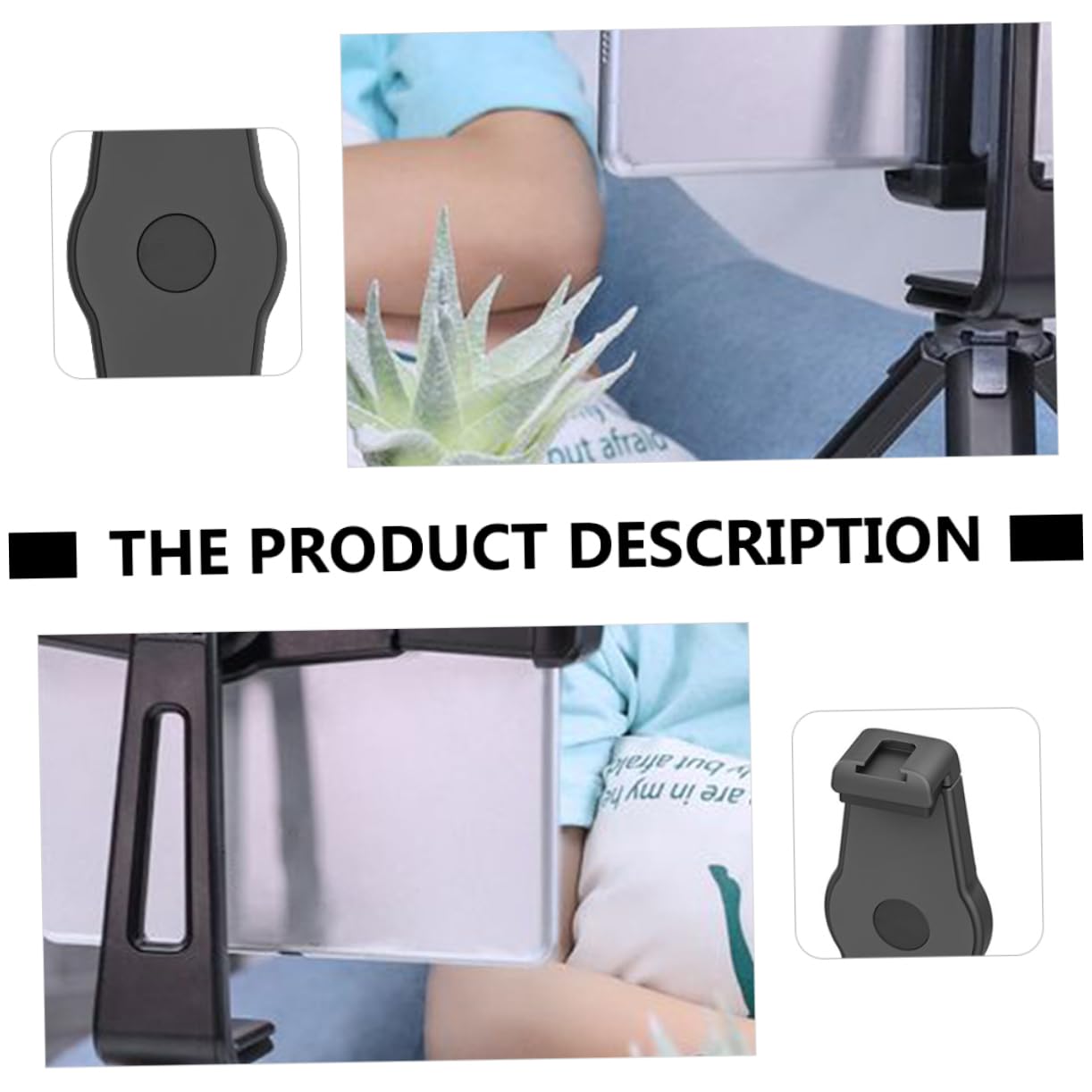 SEWACC Tablet Tripod Mount Adapter Phone Bracket Quality Plastic Construction