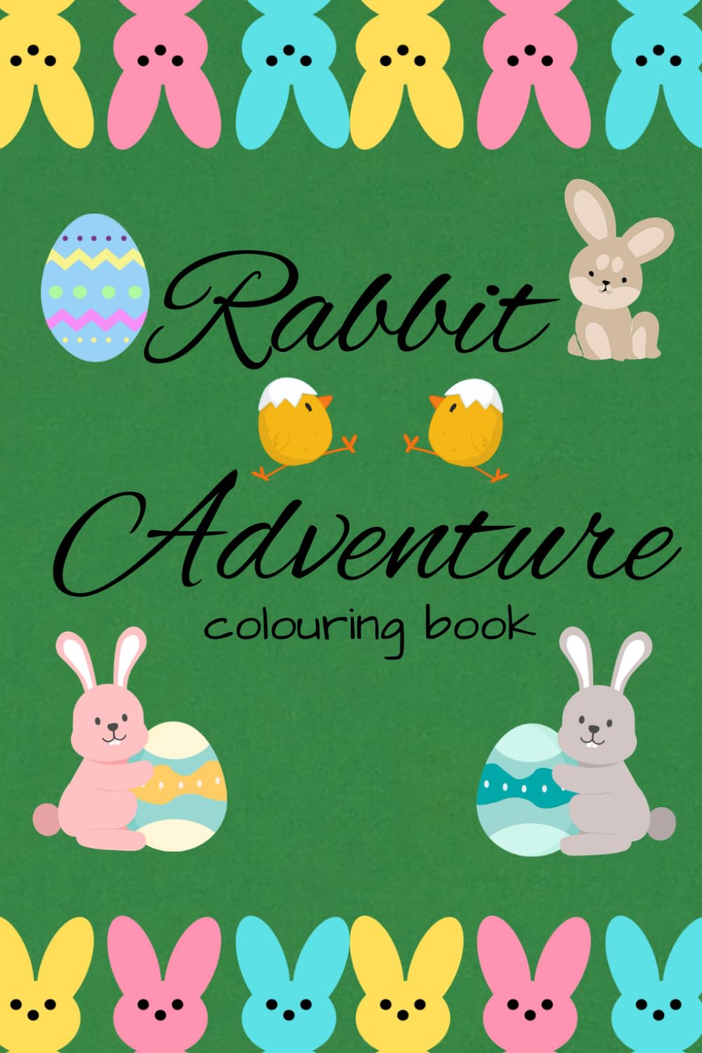 Rabbit adventure: colouring book