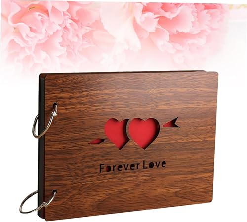 Miniatura 8 de SEWACC Álbum de fotos para parejas, álbum de fotos de bricolaje, libro de fotos de viaje, álbum de fotos de San Valentín, álbum de fotos, libro de