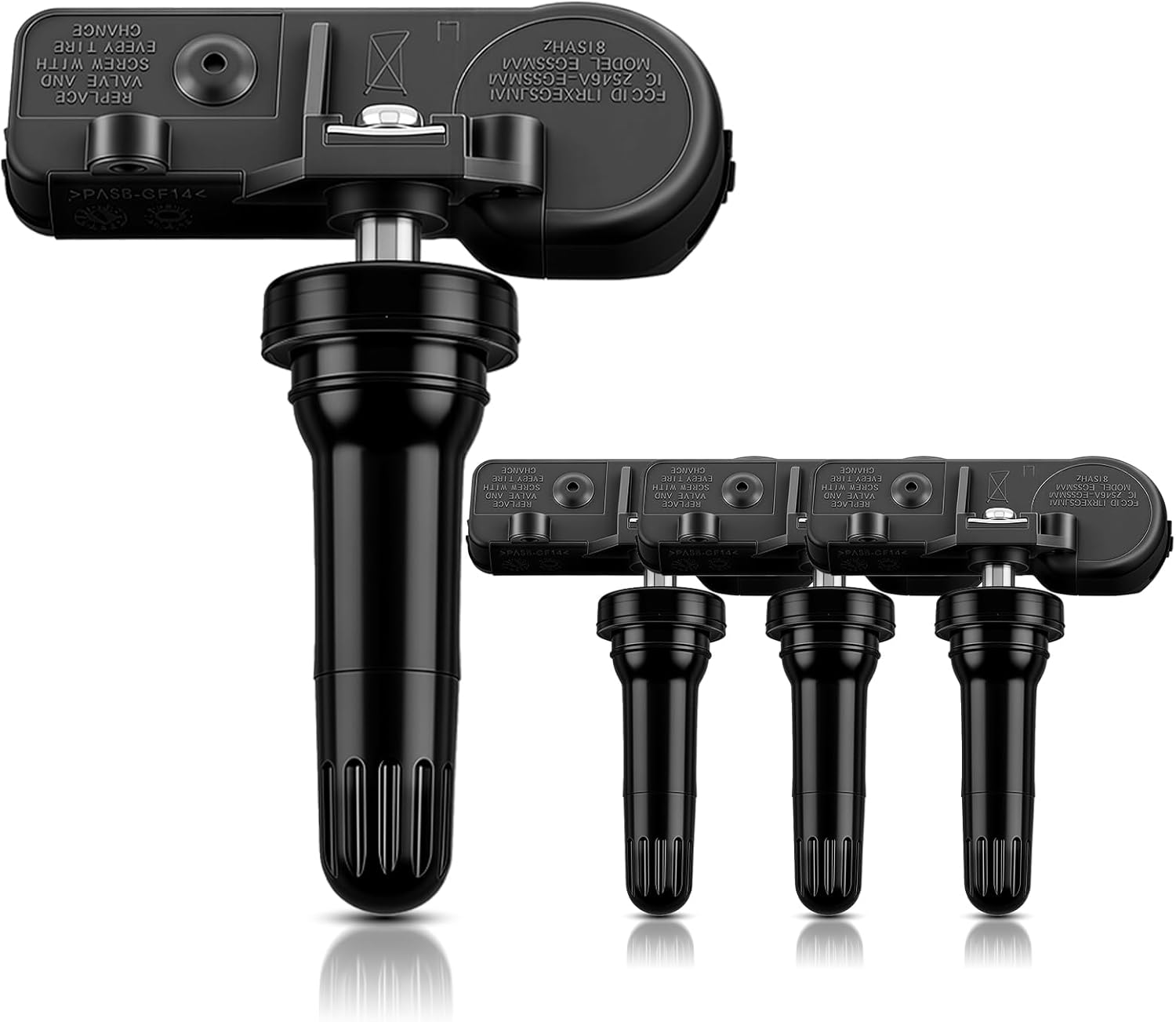 AUTOKAY Tire Pressure Sensors, 315MHz TPMS Tire Pressure Monitoring System Sensors for Subaru Impreza Tribeca WRX XV, 4 Pcs Black