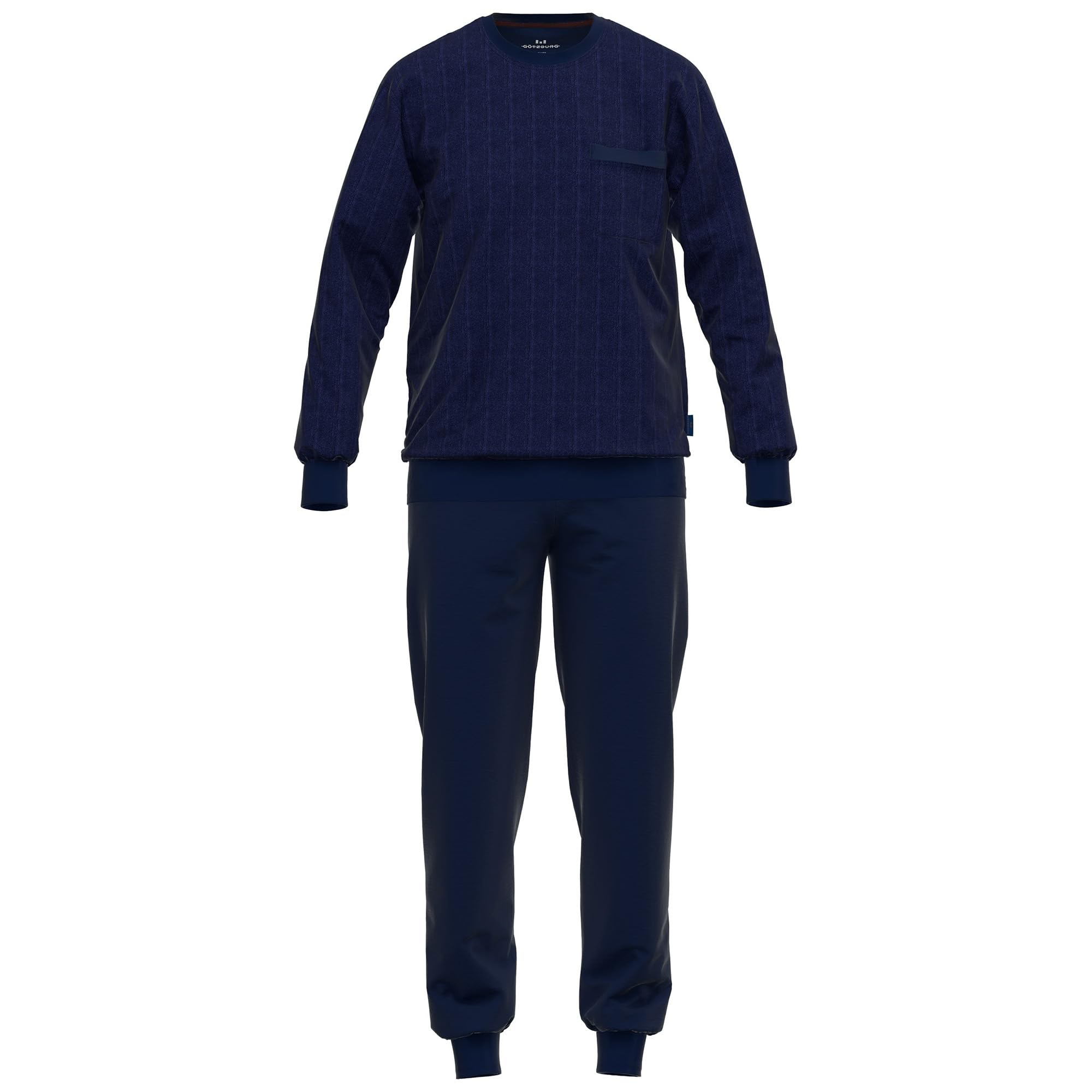 Götzburg Herren Hausanzug, 2-tlg. Set - Sweat, Jacke und Hose, Baumwollmischung