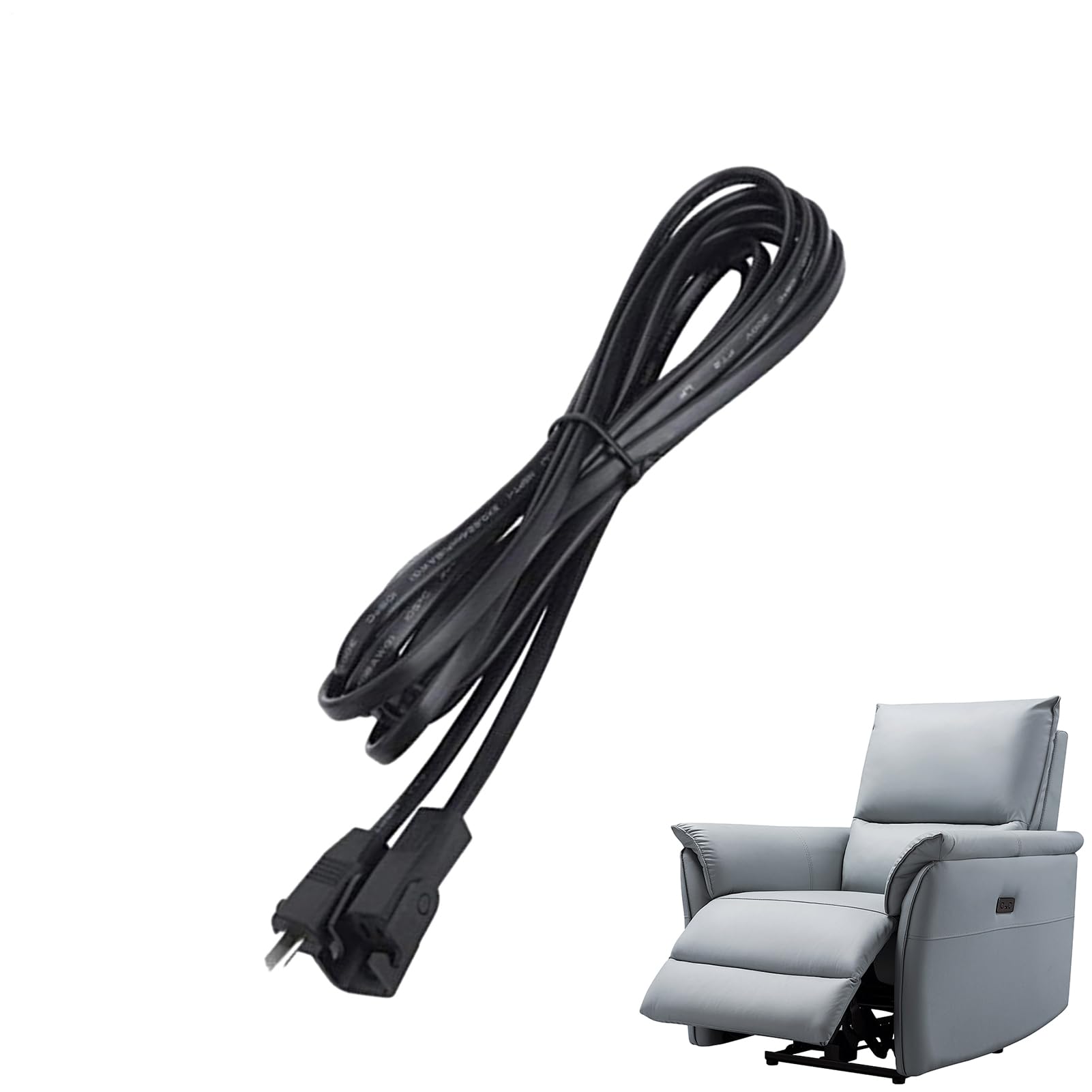 Cable de alimentación reclinable 6.5 pies para silla de elevación eléctrica, conector de control