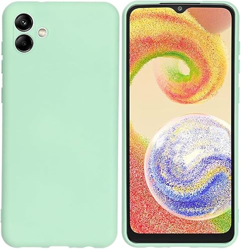 Liquid Silicone Back Case For Samsung Galaxy A04- Mint Green