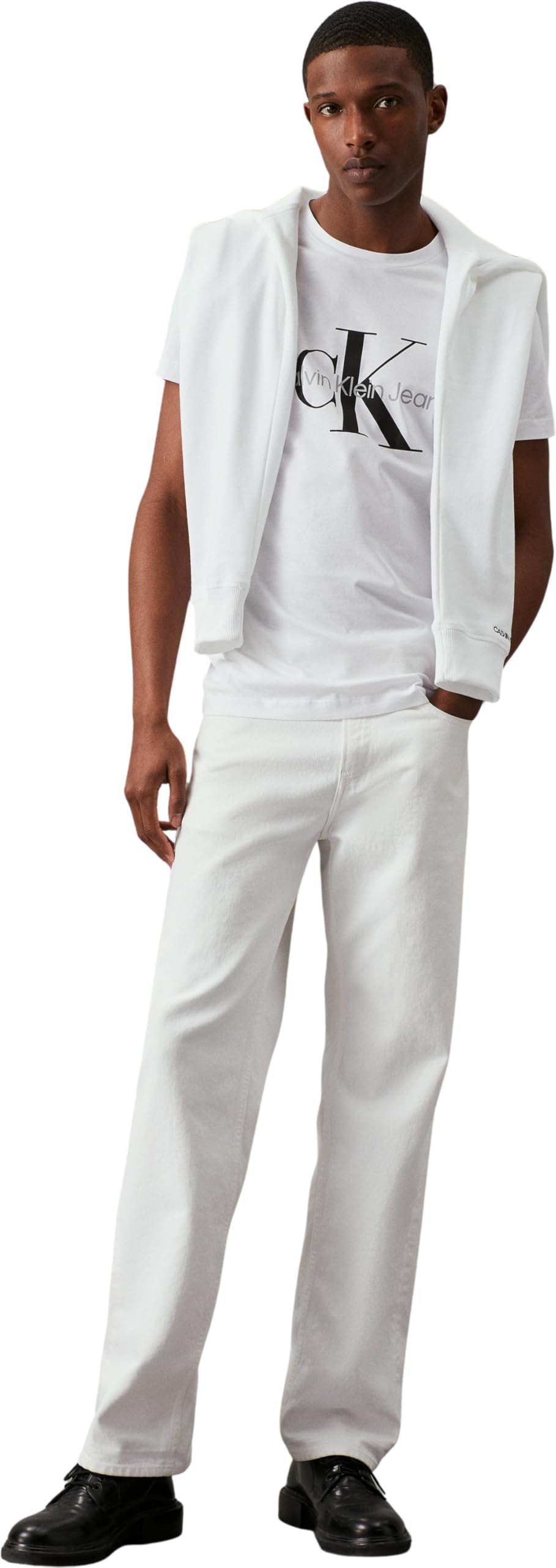 Calvin Klein Uomo T-Shirt Maniche Corte Core Monologo Slim Fit