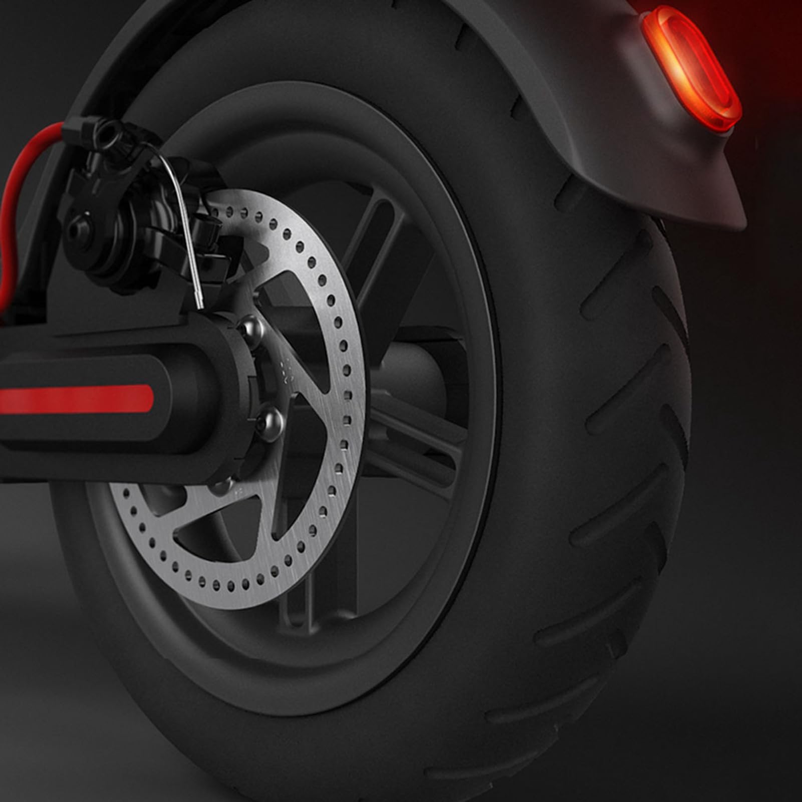 Roue Arrière, Remplacement durable de Roue Solide en Caoutchouc pour Scooter électrique, Skateboard, et Mini Quadricycles