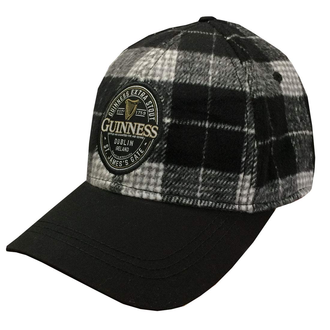 Guinness Woven Patch Unisex Baseball Cap Grey