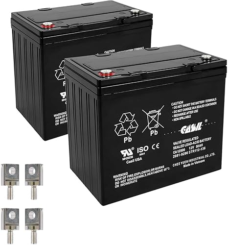 Miniatura 7 de Casil Batería de repuesto de 12 V y 18 Ah compatible con Power Patrol SLA1116 Pride Mobility Revo Scooter Go-Go Elite SPSC60 Revo Sport PS-12180