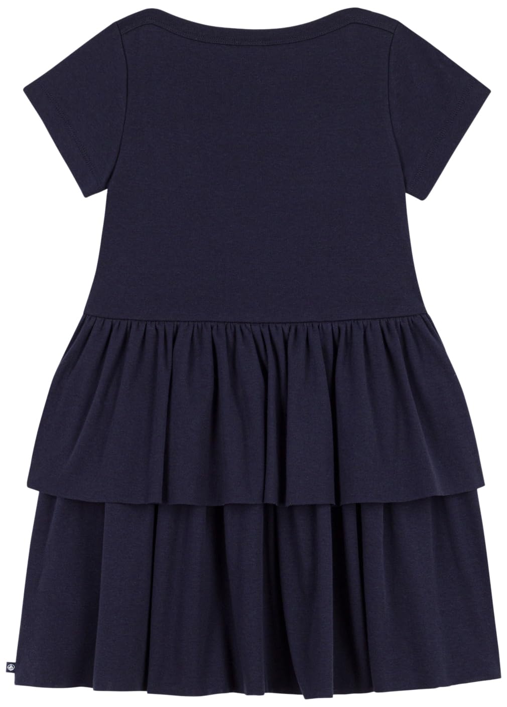 Petit Bateau Robe Enfant en Coton Manches Courtes Unie Apparel Mixte bébé (Lot de 1)