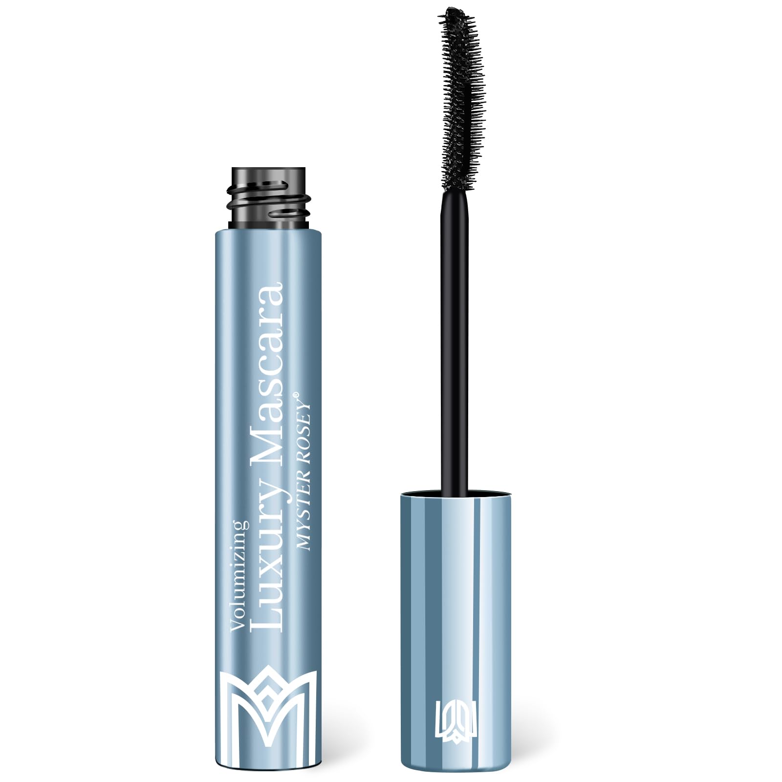 MYSTER ROSEY Waterproof Mascara, Black Mascara for Volume and Length