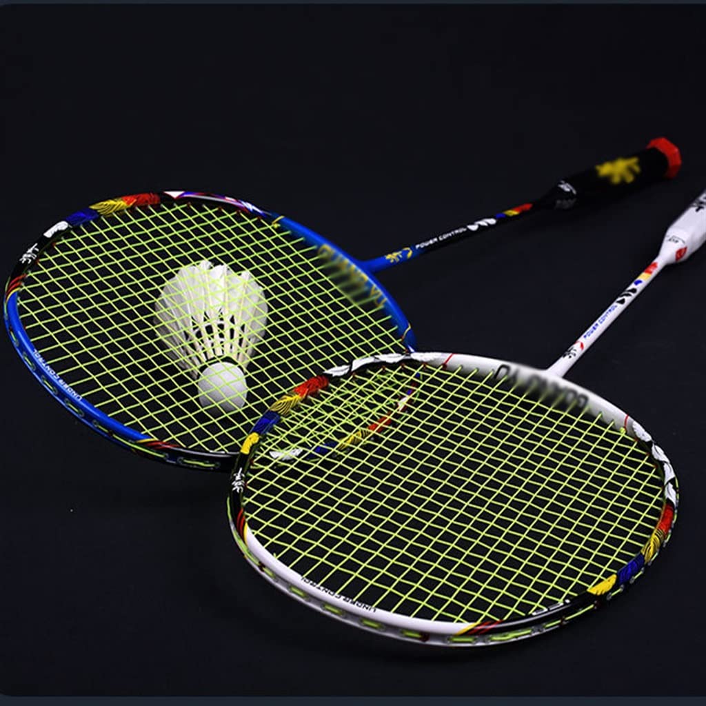 8U Badminton Racket -light Full Carbon Racket Conjoined Handle Offensive and Defensive Badminton Racket Single Shot