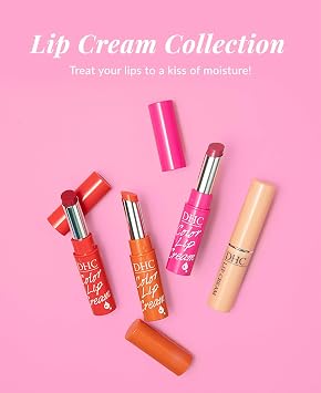 DHC Color Lip Cream 3 Pack, Red, Pink and Apricot