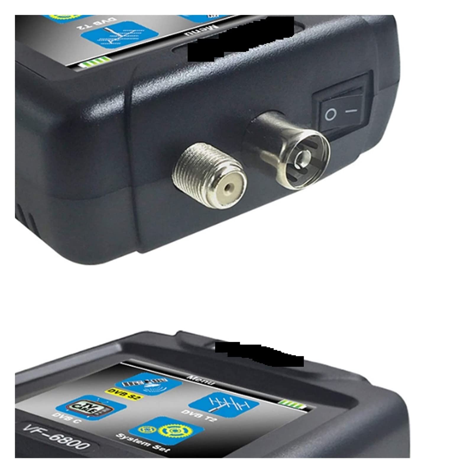 Medidor de Intensidad de señal de TV, Buscador de satélite Digital VF-6800, Compatible con DVB-T2/DVB S2/DVB C, buscador Combinado de satélite, buscador Digital for recepción de TV por satélite,Busca