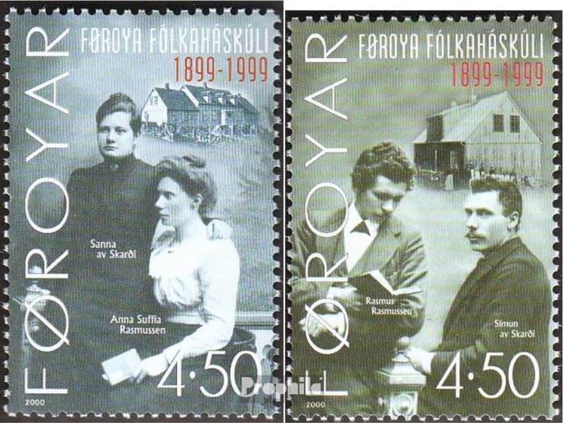 2000 Færøer Home VHS. Prophila Collection Danimarca - Isole Færøer 372-373 (completo) Lettera di primo giorno FDC 2000 Færøer Home VHS (Francobolli per collezionisti)