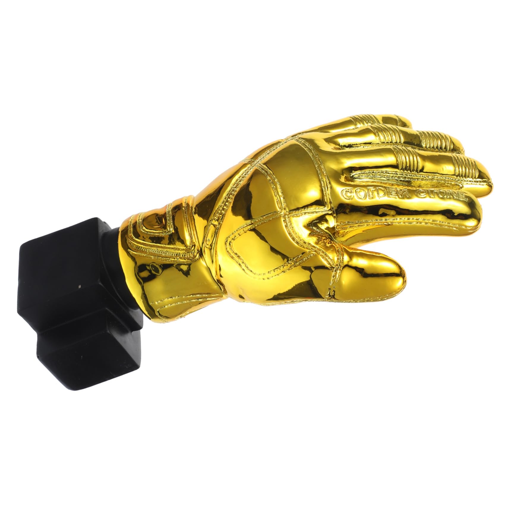 BESPORTBLE Goldene Torwart-Trophäe Aus Kunstharz – Goldener Handschuh Pokal Für Fußball-Wettbewerbe WM Und Ideales Souvenir Und Für Fans Und Sportler 