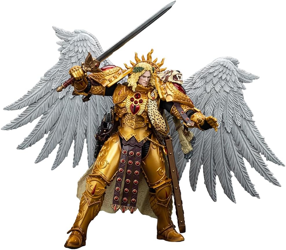 JOYTOY Warhammer The Horus Heresy Blood Angels Sanguinius Primarch of The IXth Legion 1:18 Scale Action Figure Mecha Joy Toy Collection Model 7.4in