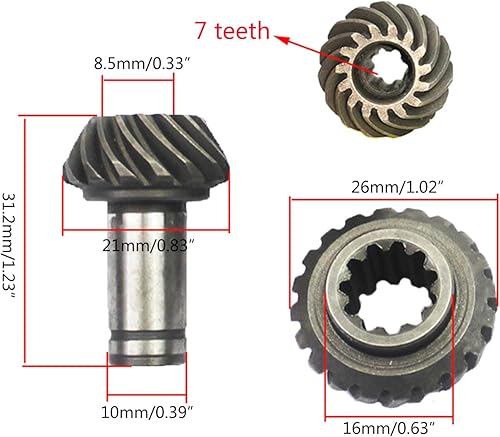 Miniatura 5 de 97 dientes gobernador engranaje montaje cortacésped cortador de cepillo hierba recortadora equipo jardín herramientas eléctricas jardín jardín