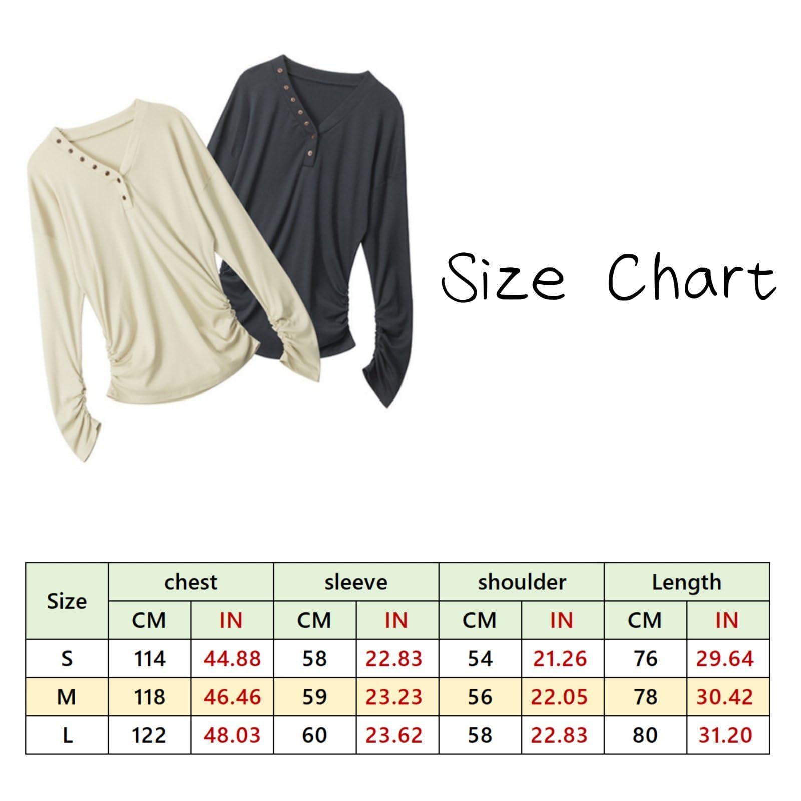 Top Basic A Manica Lunga Slim Fit Per Donna, Scollo A V Leggero E Alla Moda Con Plissettature