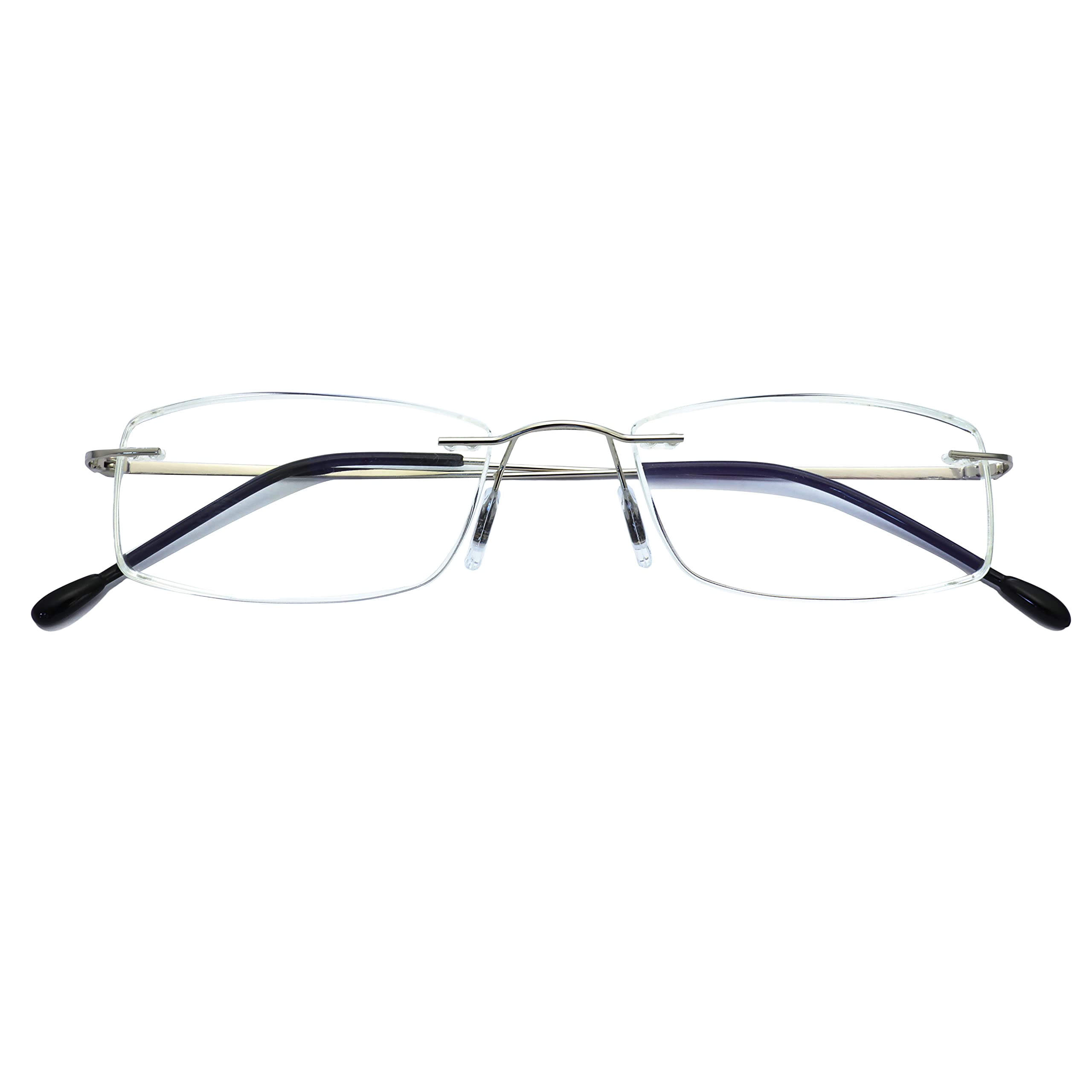 HIYANJN Rimless Readers Blue light proof reading glasses Women Men Anti Glare Filter Ligh…