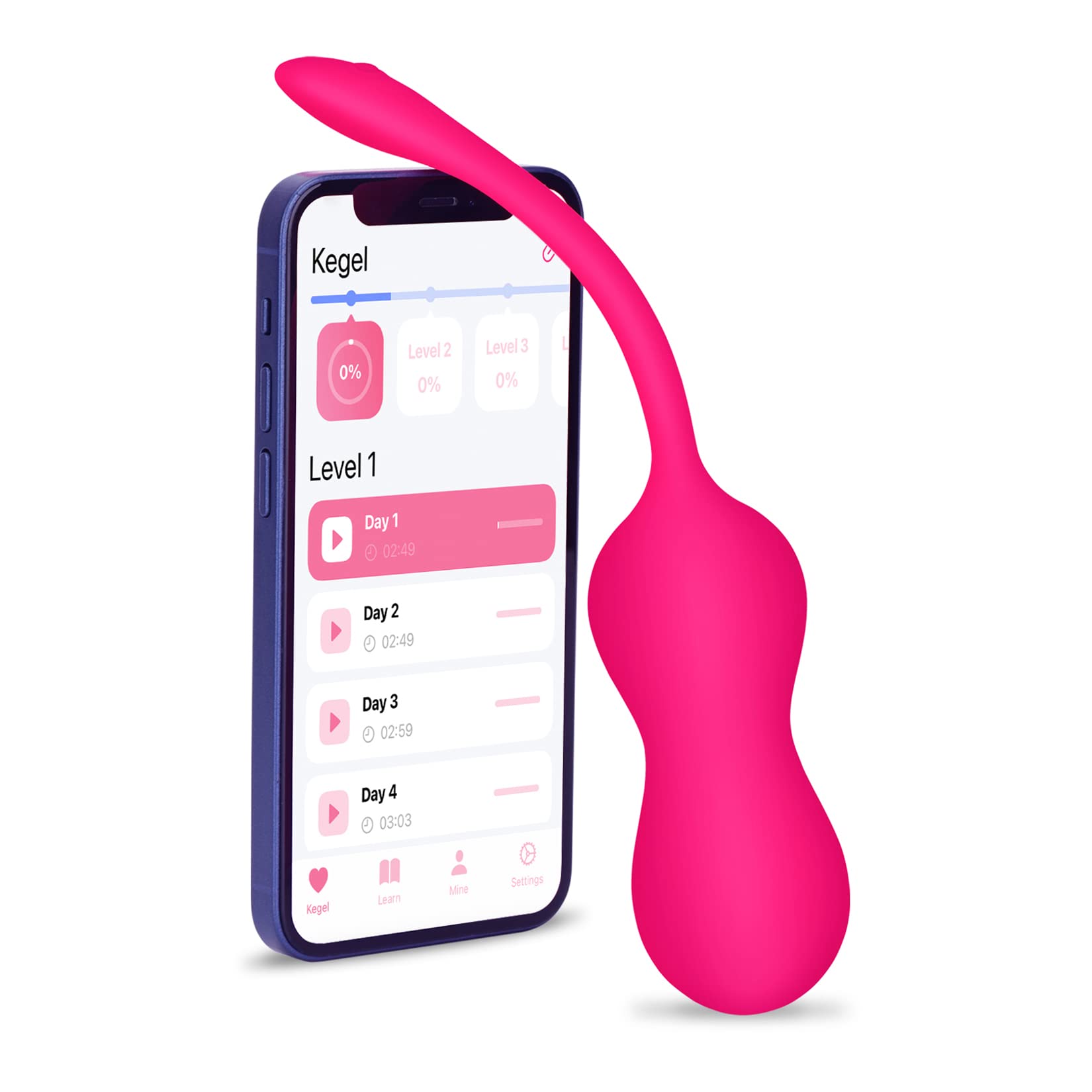 Smart Kegel Balls for Women - Kegel Exerciser with 10 Level Training Modes & Multi-Mode Remote Contr