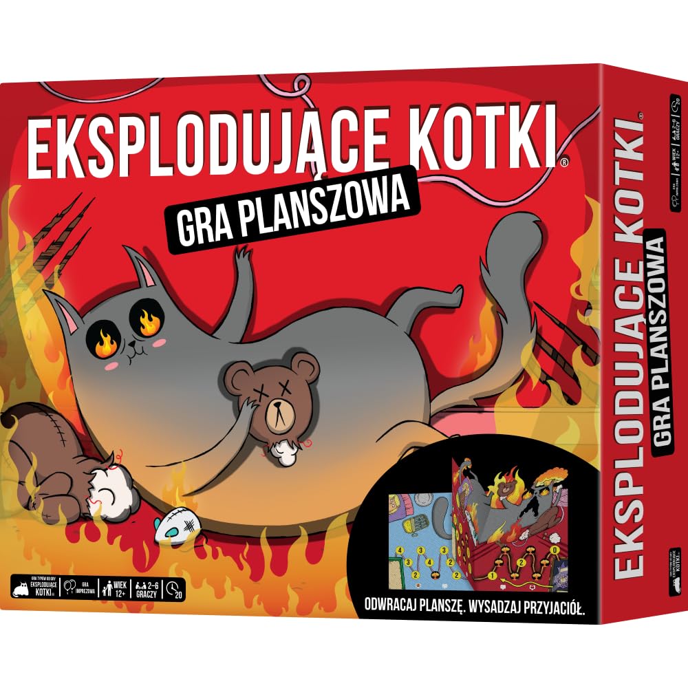 Rebel | Gatitos explosivos: Juego de mesa | Juego de fiesta | Siglos 12+ | 2-6 jugadores | Duración del juego 20+ min