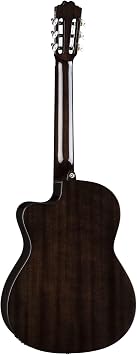 Dean EC CE BKB Espana Classical Nylon Full Size A/E Guitar, Black Burst