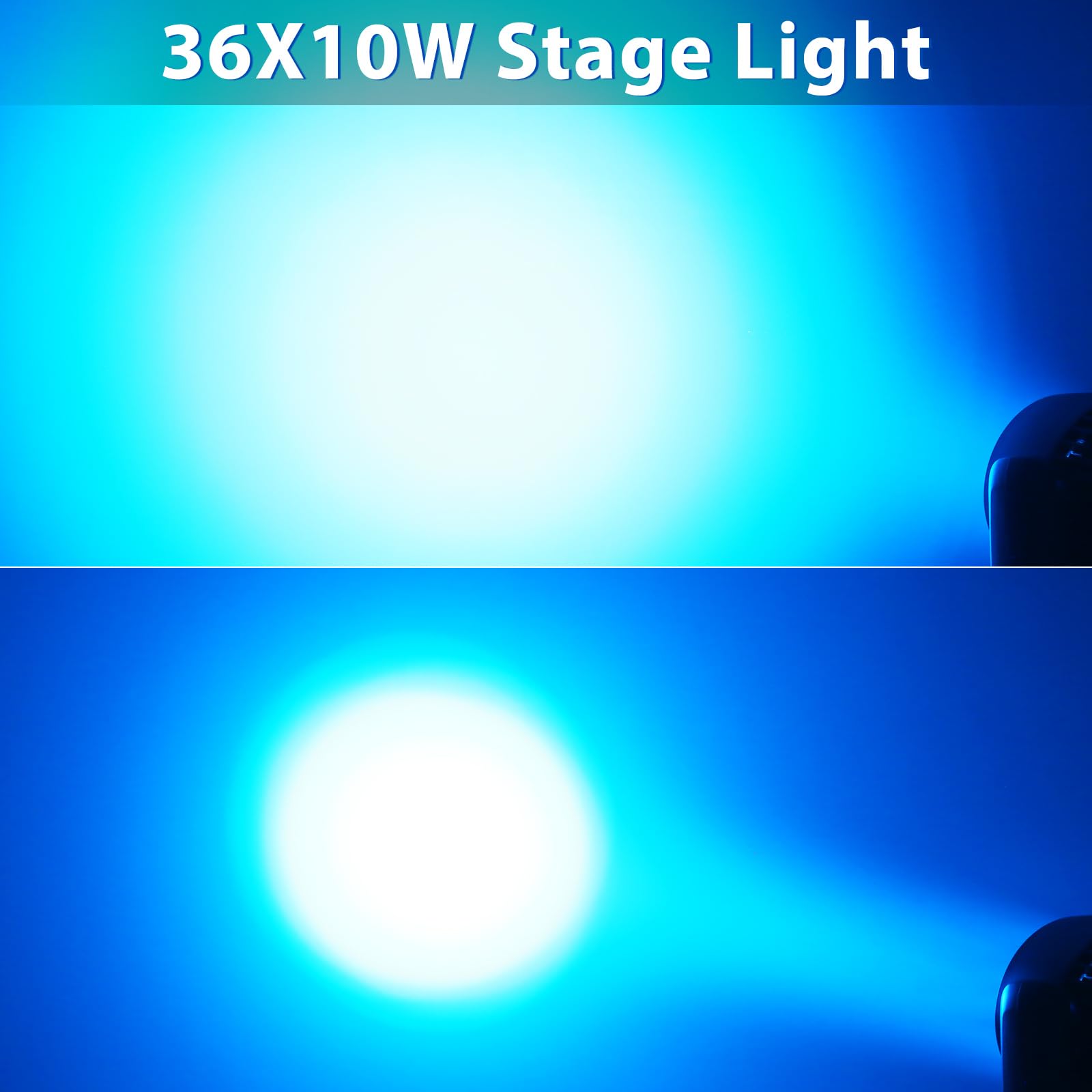 36 x 10W Teste Mobili RGBW LED Zoom Wash Luci Discoteca Spot Beam Luci da Palcoscenico Effetto Professionali DJ Disco Luce per Festa Club Natale