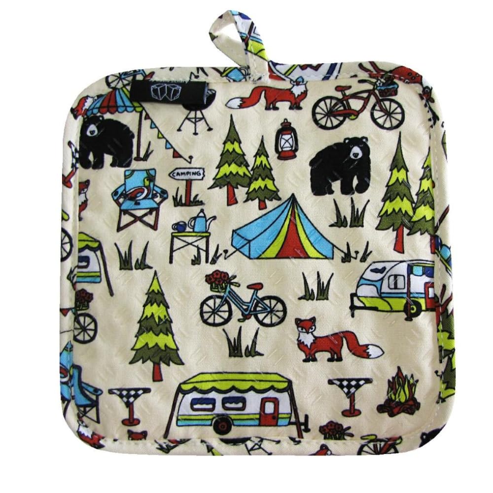 Bear Silli Hottie - Heat Resistant Pot Holder with Flexible Grips, 8"x8" Square, Quilted Lining, and Hanging Loop - Stylish Designs for Cooking, Baking, and Grilling