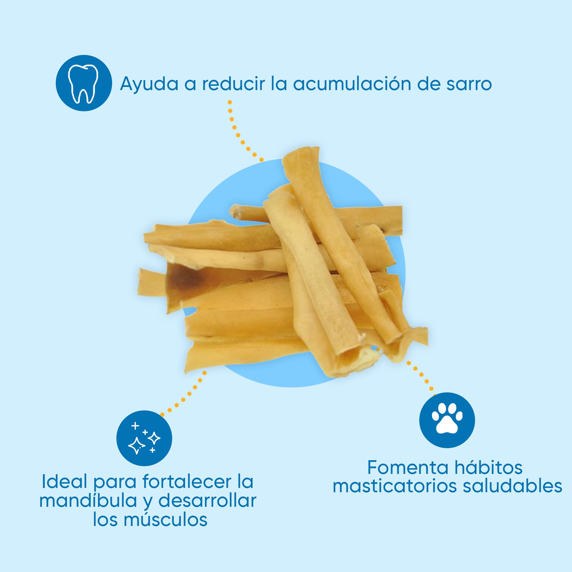 Snack Per Cani In Pelle Di Bovino - 1 Kg, Ossa Da Masticare Naturali, Per Denti Sani E Divertimento - Foto 3