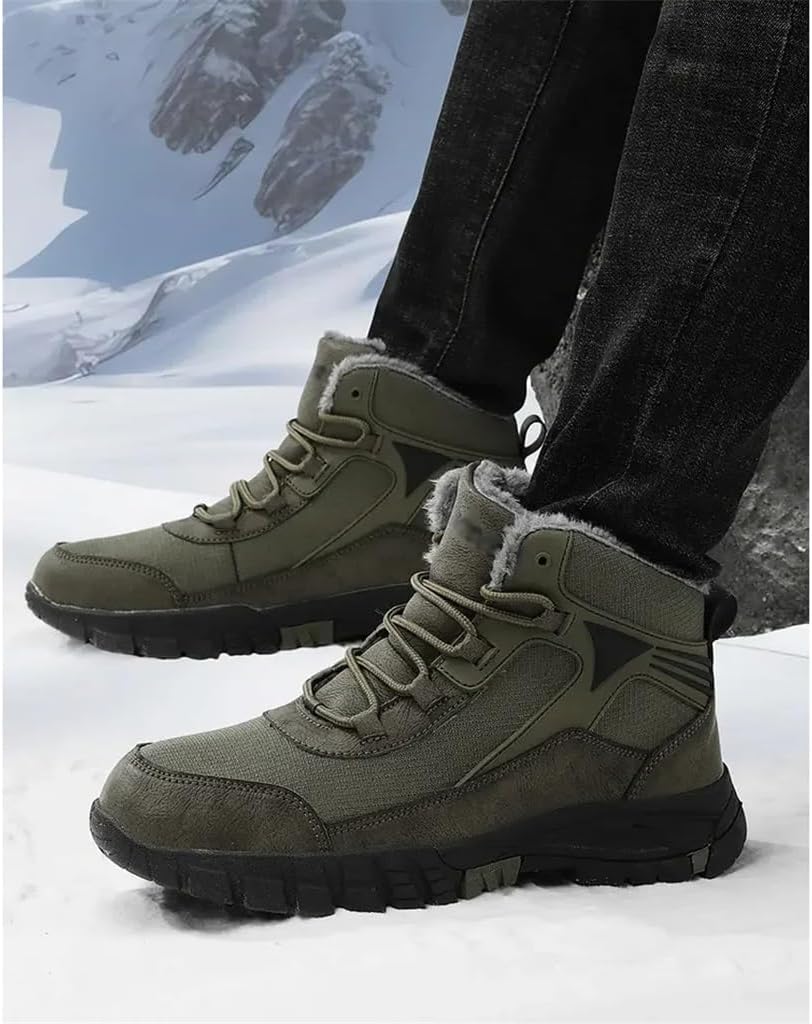Men's Winter Anti-Slip Shoes Warm Breathable Snow Shoes(43 Code)
