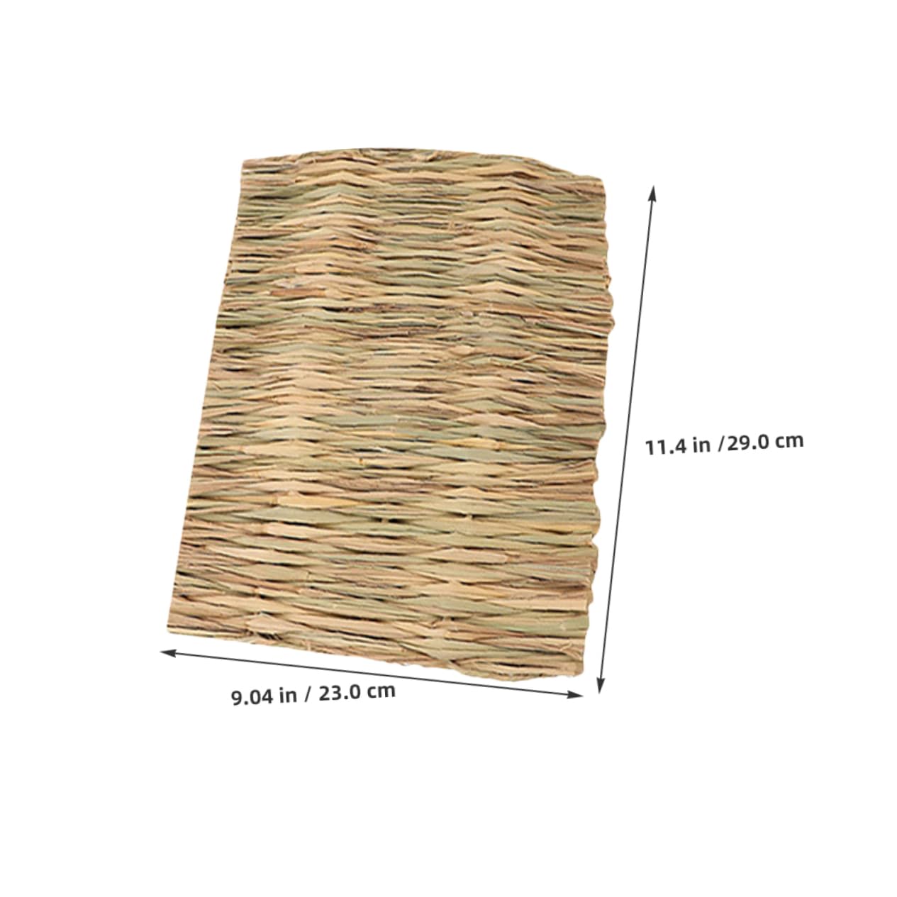 Milisten 2pièces Tapis De Foin Naturel pour Lapin Litière pour Petits Animaux Tapis De Lit pour Cage Lavable pour Animaux De Compagnie