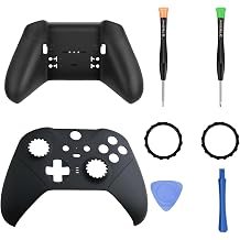 Black Elite 2 Front & Back Housing Shell Compatible for Xbox Elite Series 2 Controller-Replacement Kit Housing Shell Replacement with 2 Rings & Repair Tools