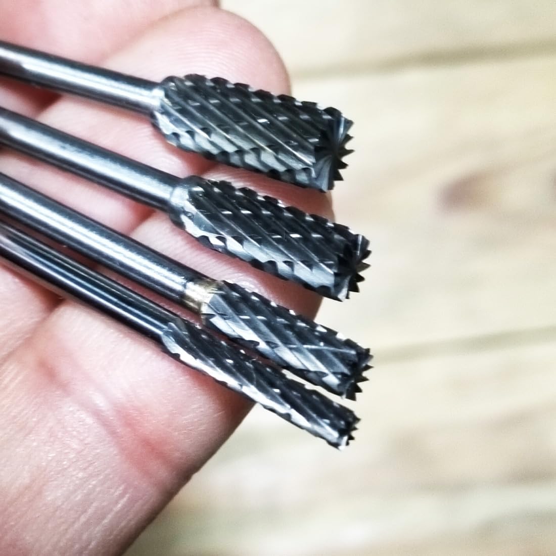 75mm Extra Long Carbide Burr Sets, 1/8 Inch Shank End Cut Cylindricl Shape Rotary Tungsten Carbide Bits (A Type End Cut Cylindrical Shape)