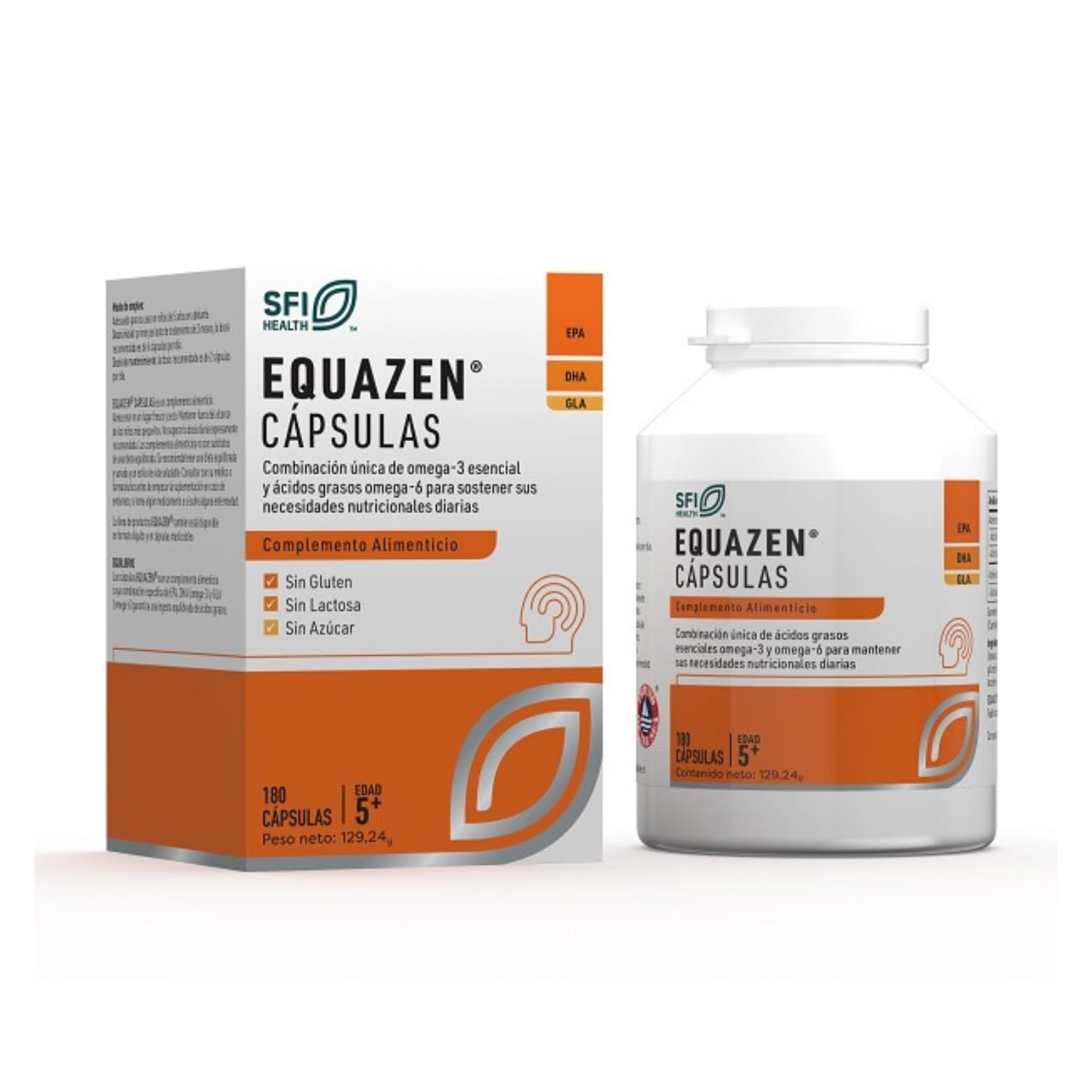 Vitae EQUAZEN (EyeQ) 180 cápsulas | Combinación única de Omega 3 y 6 | Alto poder nutricional (EPA, DHA y GLA) | Desarrollo cognitivo