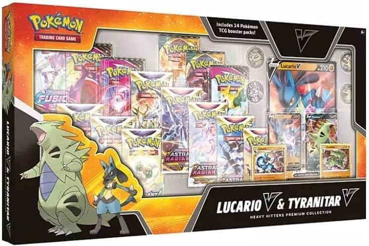 Pokemon Heavy Hitters Collection Box with 14 Booster Packs