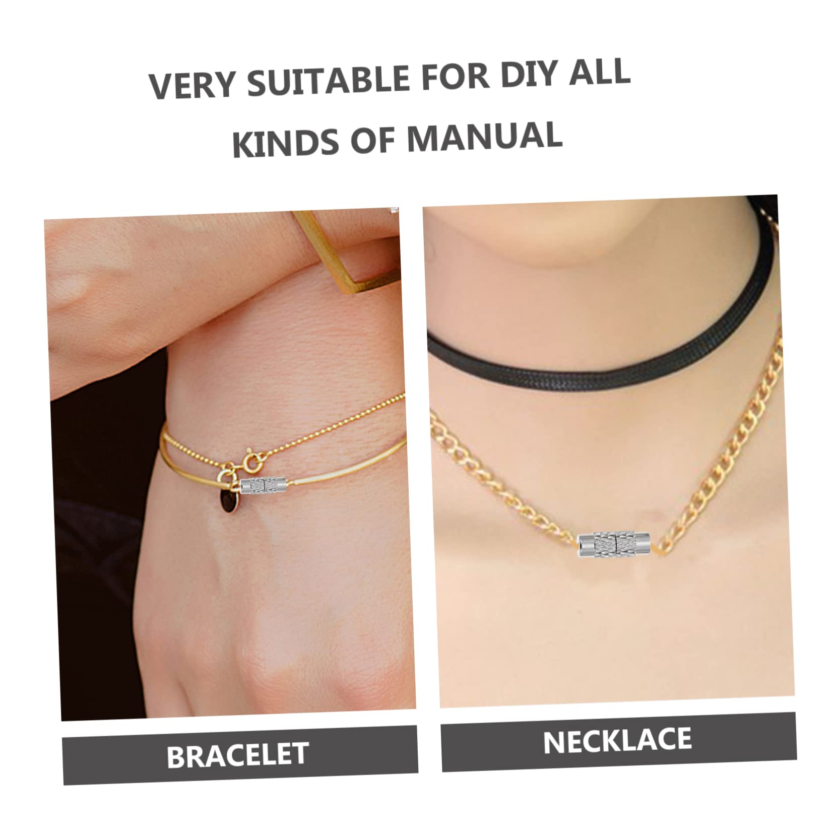 3 Ensembles Fermoirs À Vis Laiton Lot Pour Colliers Bracelets Connecteurs Pratiques Accessoires Pour Créateurs Bricoleurs 120 Pièces * 3