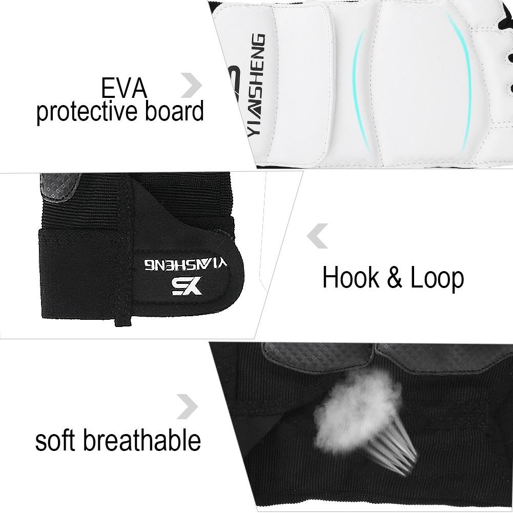 Fsskgx Taekwondo Handschoenen, halve vinger sparring karate bokshandschoenen handbeschermhoes voor volwassenen en kinderen