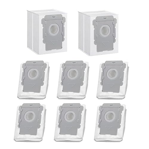 Paquete de 8 bolsas de vacío compatibles con iRobot Roomba i3+, i4+, i5+, i6+, i7+, i8+, j5+, j6+, j7+, j8+, j9+, s9+, bolsas de repuesto para