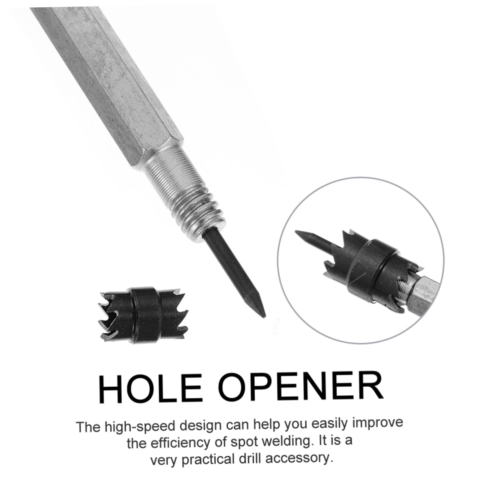 IWOWHERO Spot Weld Cutter Drill Bit Set 5pcs High-speed Spot Weld Drill Bits for Stainless Steel