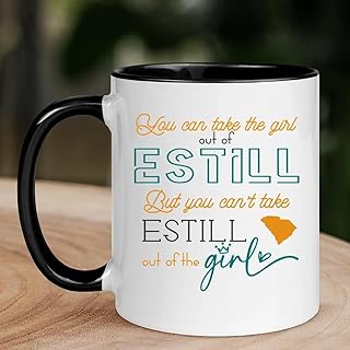Estill SC Mug Long Distance Accent Mug 11 oz Black - You Can Take The Girl Out Of Estill But You Can't Take Estill Out of The Girl