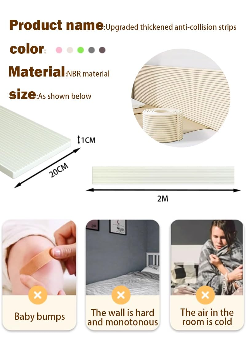 Panneaux Muraux Rembourrés Auto-adhésifs, 60 X 30 Cm