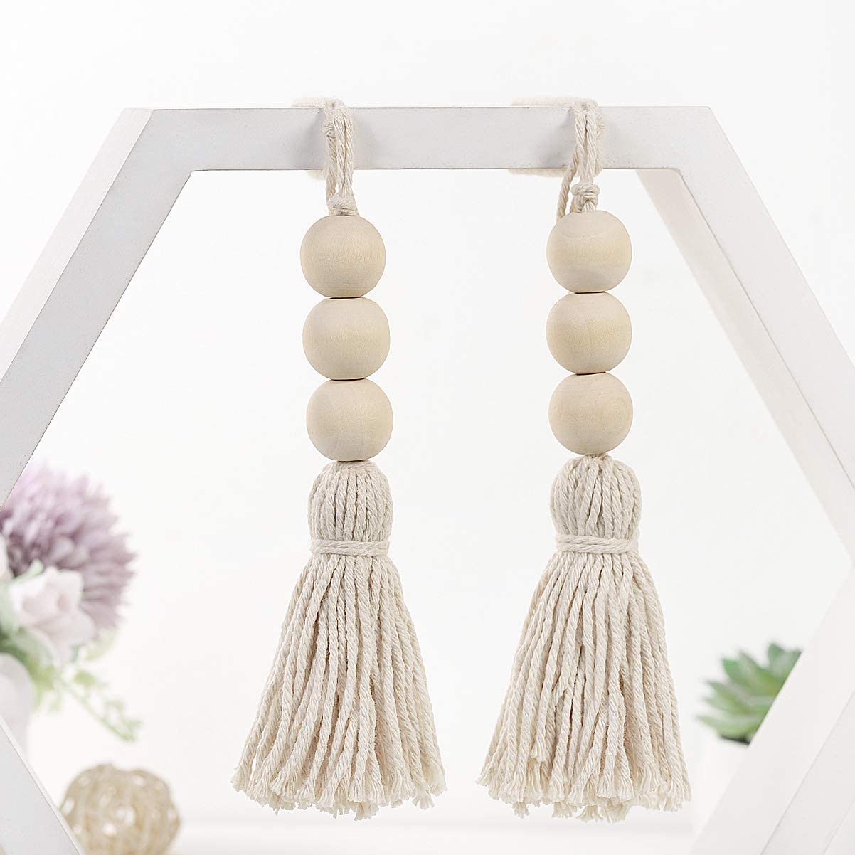 LATRAT Wooden Tassel Beads Ornament - Image 4